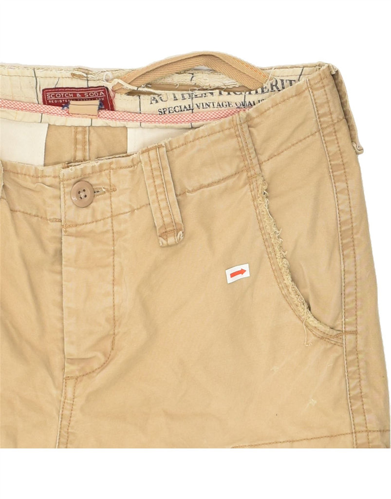 SCOTCH & SODA Mens Cargo Shorts W30 Medium Beige Cotton | Vintage Scotch & Soda | Thrift | Second-Hand Scotch & Soda | Used Clothing | Messina Hembry 
