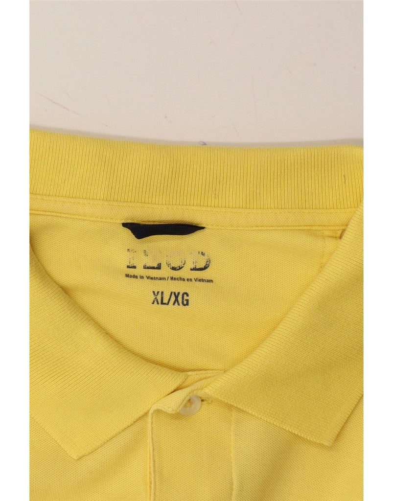 IZOD Mens Big & Tall Polo Shirt XL Yellow Cotton Vintage Izod and Second-Hand Izod from Messina Hembry 