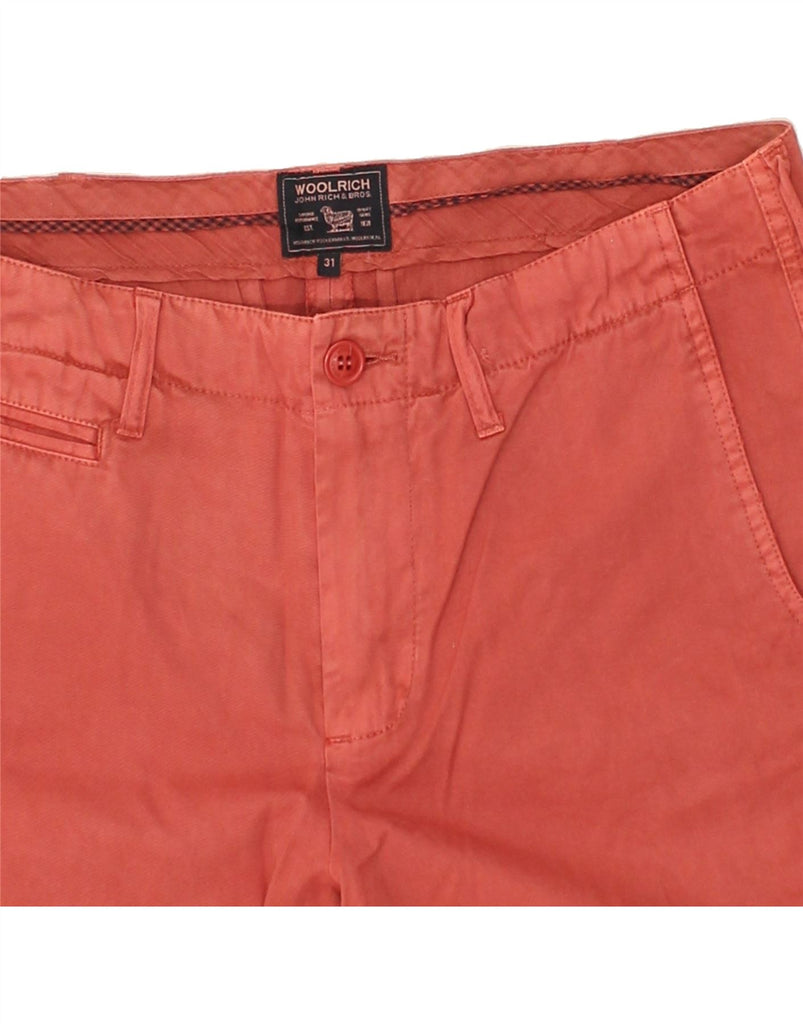 WOOLRICH Mens Chino Shorts W31 Medium Red Cotton | Vintage Woolrich | Thrift | Second-Hand Woolrich | Used Clothing | Messina Hembry 