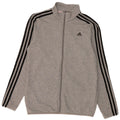Adidas Boys Tracksuit Top Jacket 15-16 Years Grey Cotton