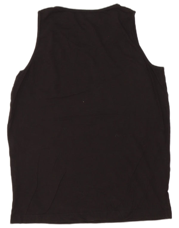 Kappa Mens Vest Top Large Black Cotton