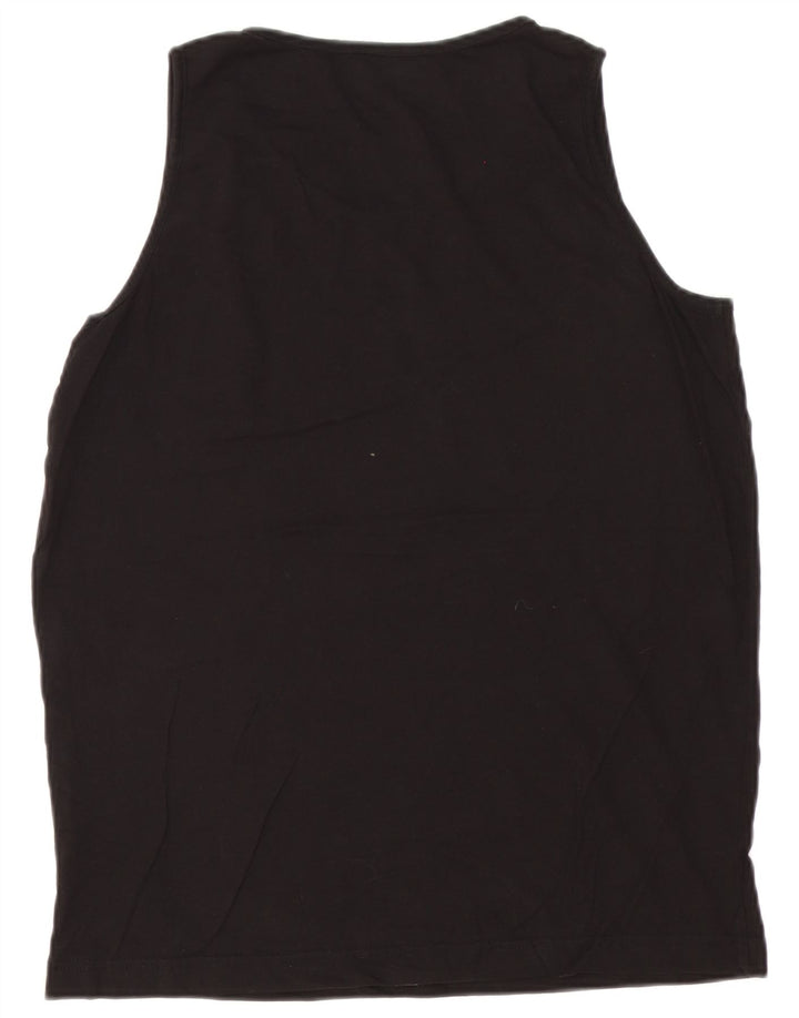 Kappa Mens Vest Top Large Black Cotton