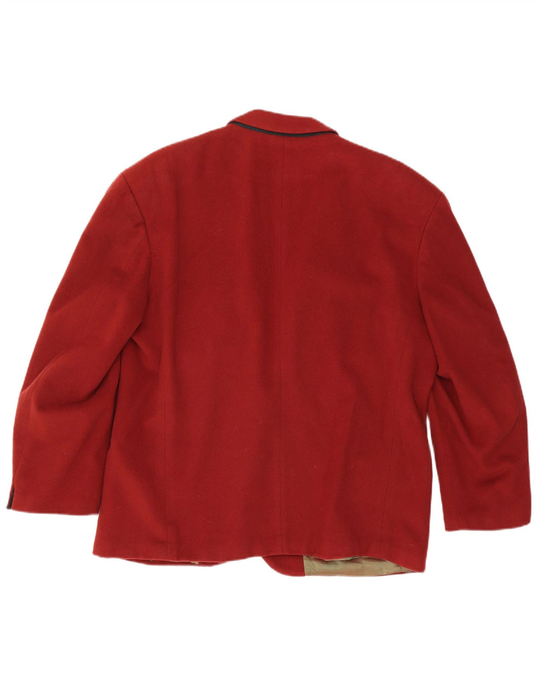 Hugo Boss Mens 2 Button Blazer Jacket EU 54 2XL Red Wool