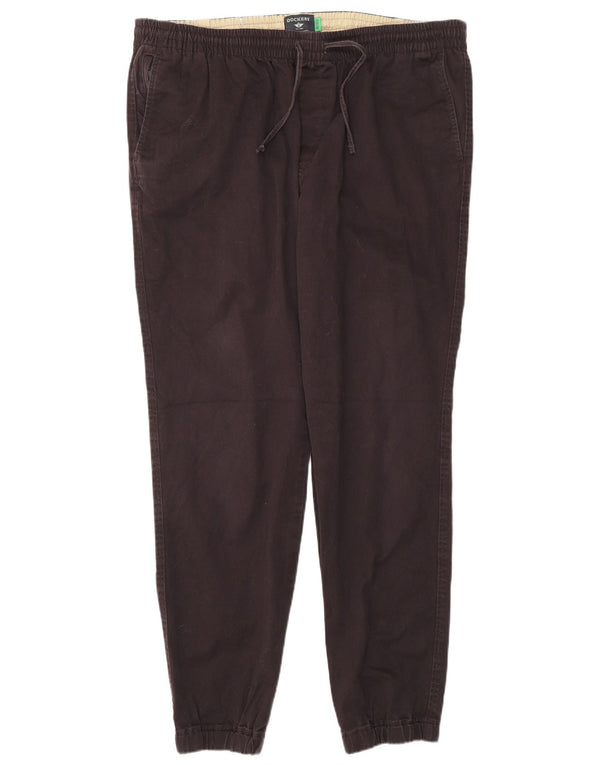 Dockers Mens Joggers Chino Trousers XL W38 L30 Purple Cotton