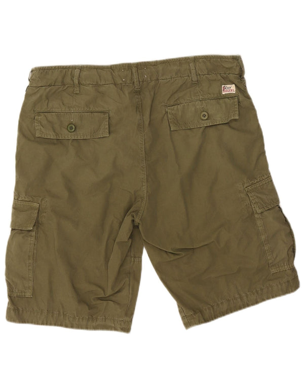 Roy Rogers Mens Cargo Shorts W35 Large Khaki