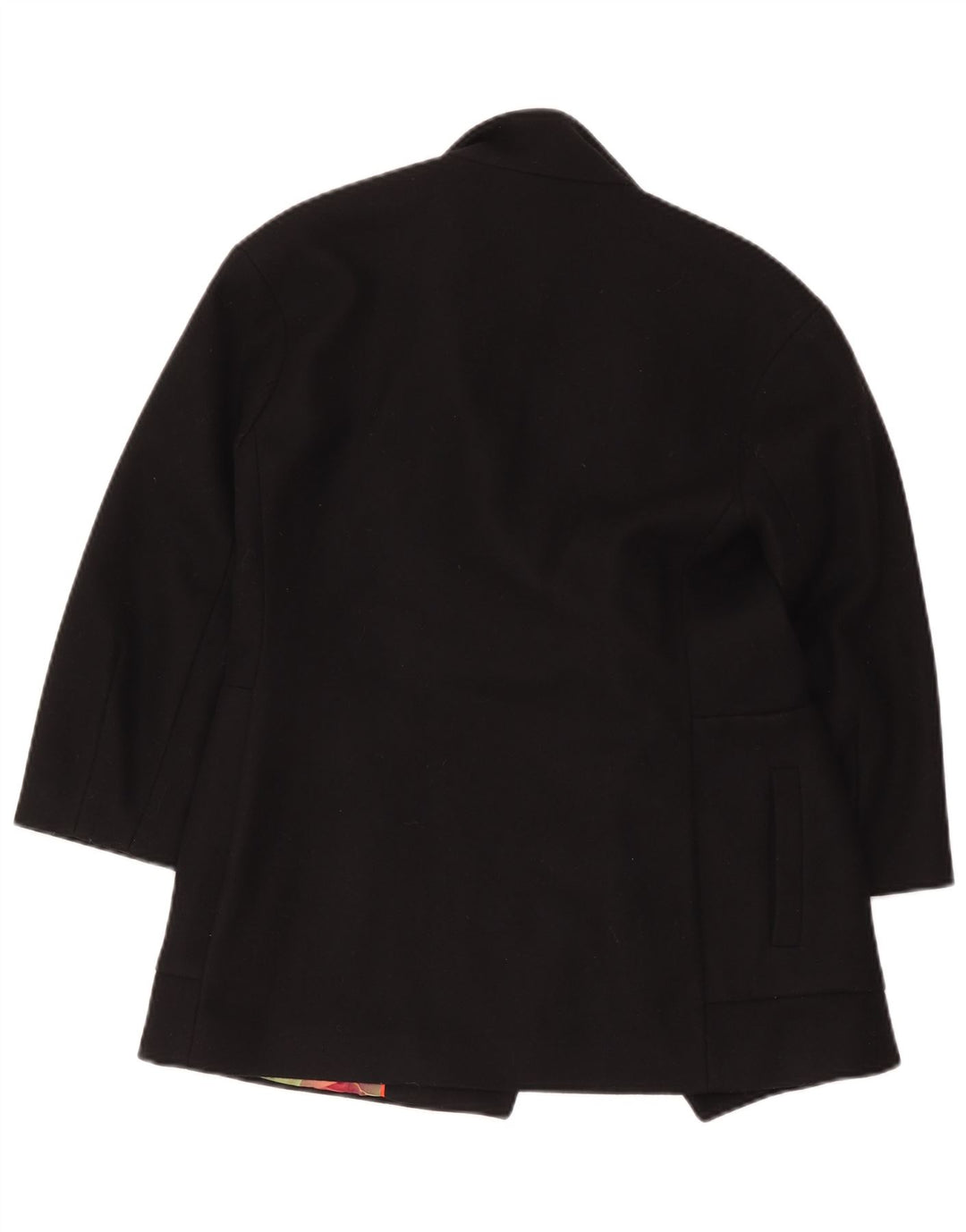 Ted Baker Womens Oversized Open Overcoat Size 1 XS Black