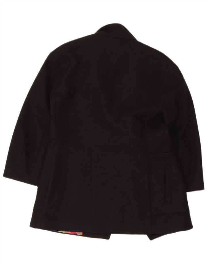 Ted Baker Womens Oversized Open Overcoat Size 1 XS Black