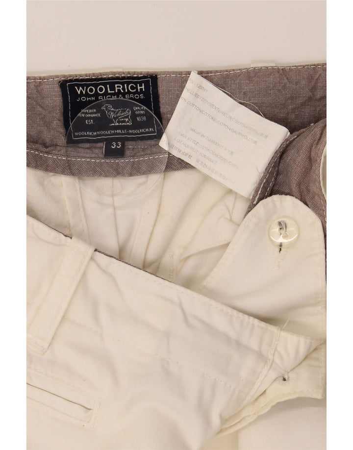 WOOLRICH Mens Casual Shorts W33 Large White Cotton Vintage Woolrich and Second-Hand Woolrich from Messina Hembry 
