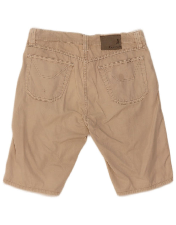 Jeckerson Mens Casual Shorts W31 Medium  Beige