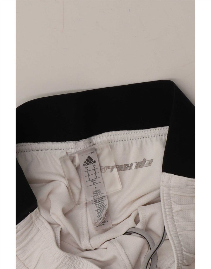 Adidas Mens Climachill Sport Shorts Small White Colourblock Polyester