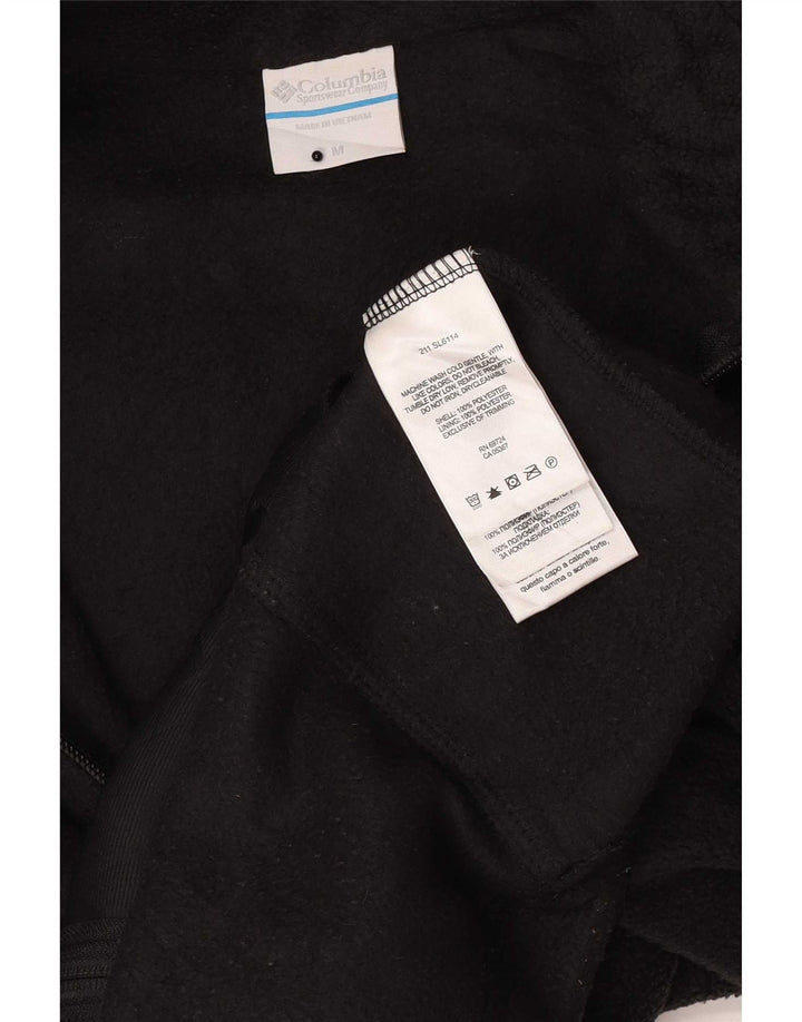 Columbia Mens Fleece Jacket UK 38 Medium Black Polyester