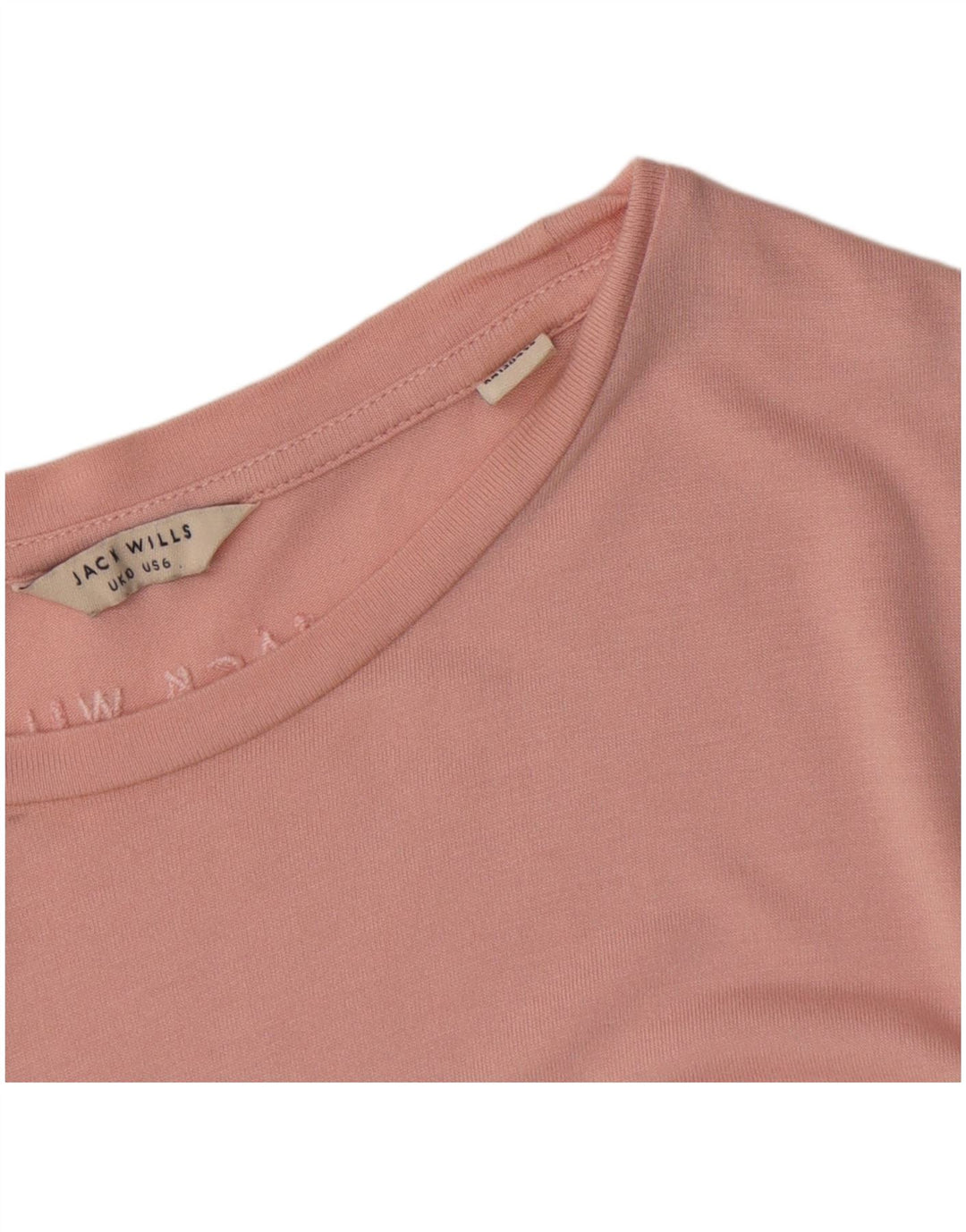 Jack Wills Womens Oversized T-Shirt Top UK 10 Small Pink Viscose