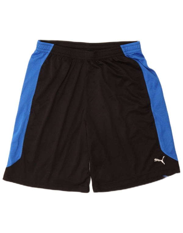 PUMA Mens Sport Shorts Medium Black Colourblock Polyester
