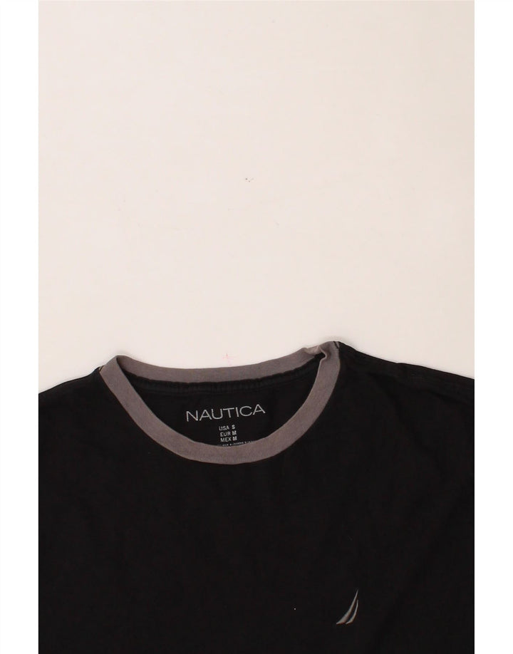 NAUTICA Mens T-Shirt Top Small Black Vintage Nautica and Second-Hand Nautica from Messina Hembry 