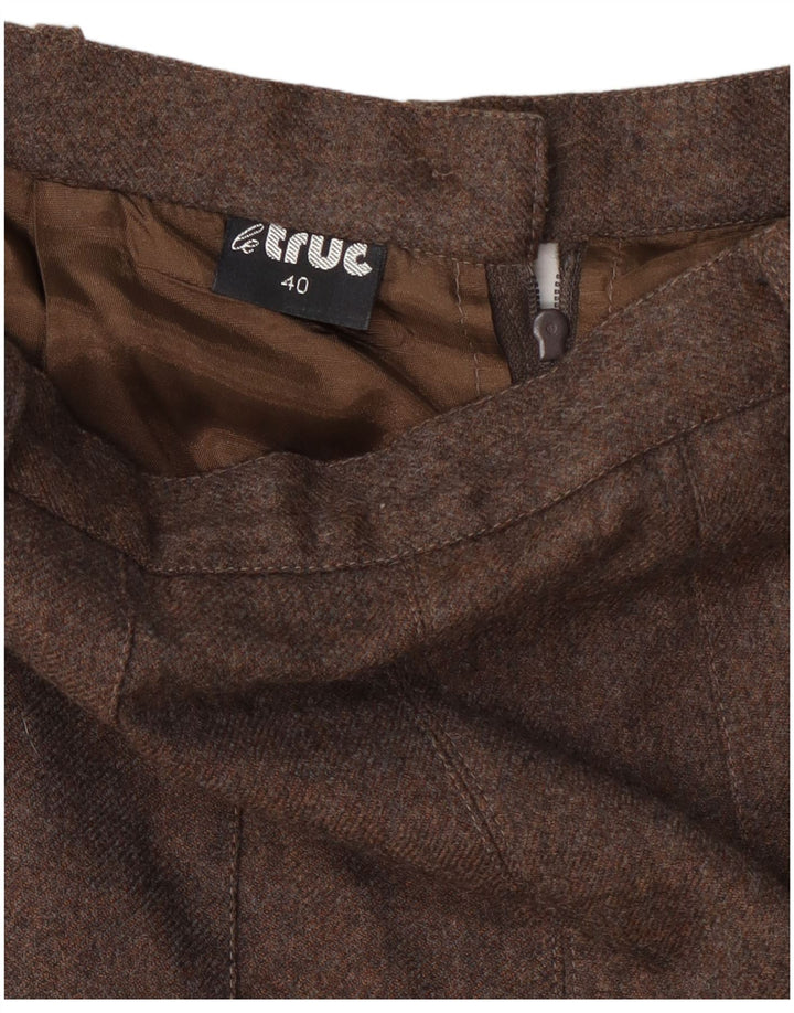 LE TRUC Womens High Waist Cullotes Shorts EU 40 Medium W27 Brown