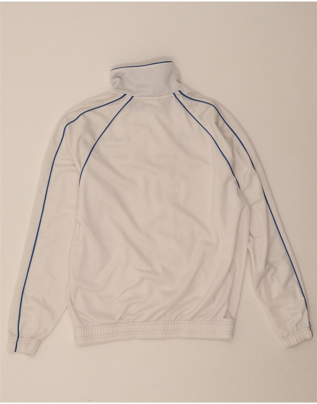 Asics Mens Tracksuit Top Jacket Small White Polyester