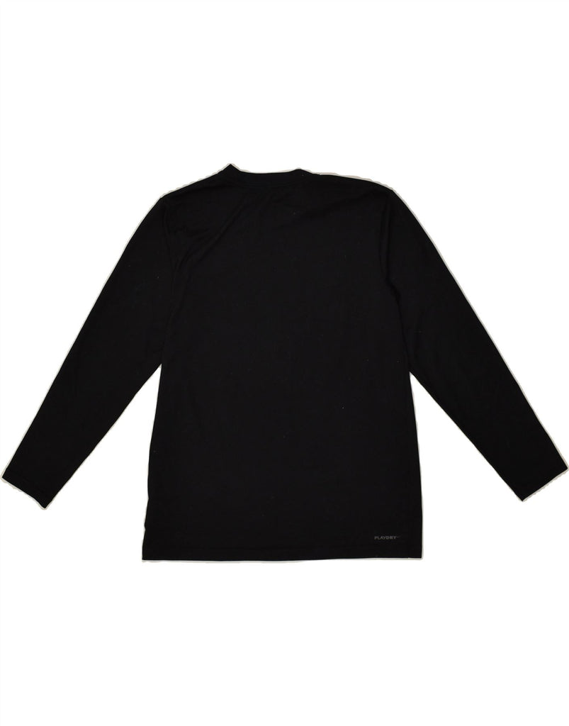 REEBOK Boys Graphic Top Long Sleeve 10-11 Years Medium Black Cotton | Vintage Reebok | Thrift | Second-Hand Reebok | Used Clothing | Messina Hembry 