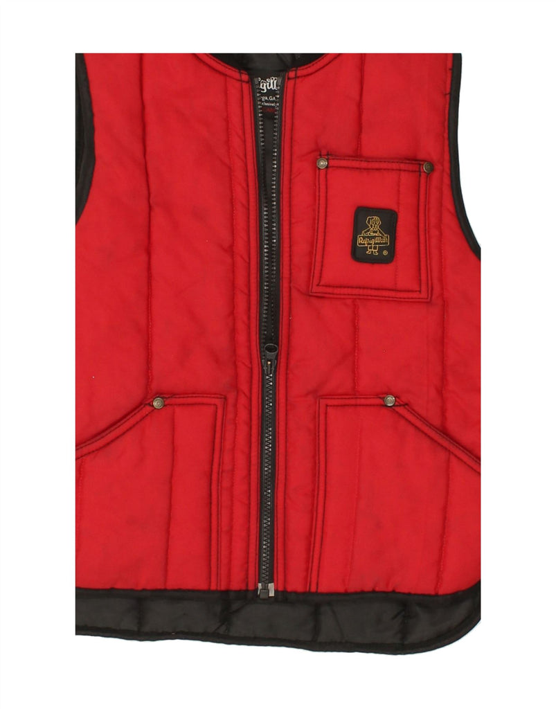 REFRIGIWEAR Boys Padded Gilet 7-8 Years Red Polyamide | Vintage Refrigiwear | Thrift | Second-Hand Refrigiwear | Used Clothing | Messina Hembry 