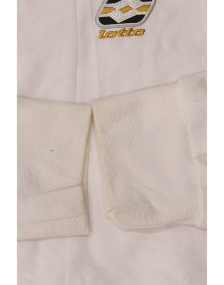 Lotto Mens Graphic Tracksuit Top Jacket XL White Colourblock Polyester