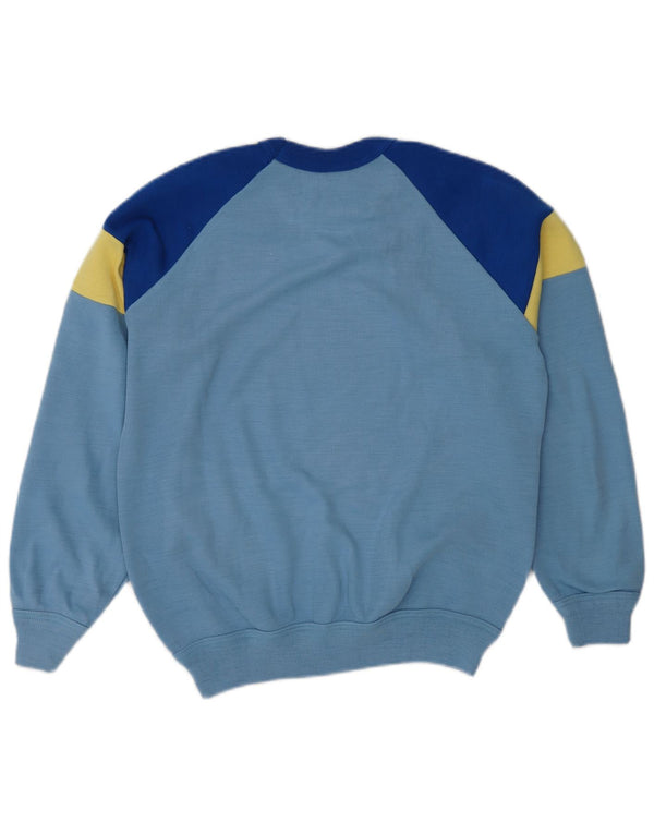 ROBY Womens Sweatshirt Jumper IT 44 Medium Blue Colourblock