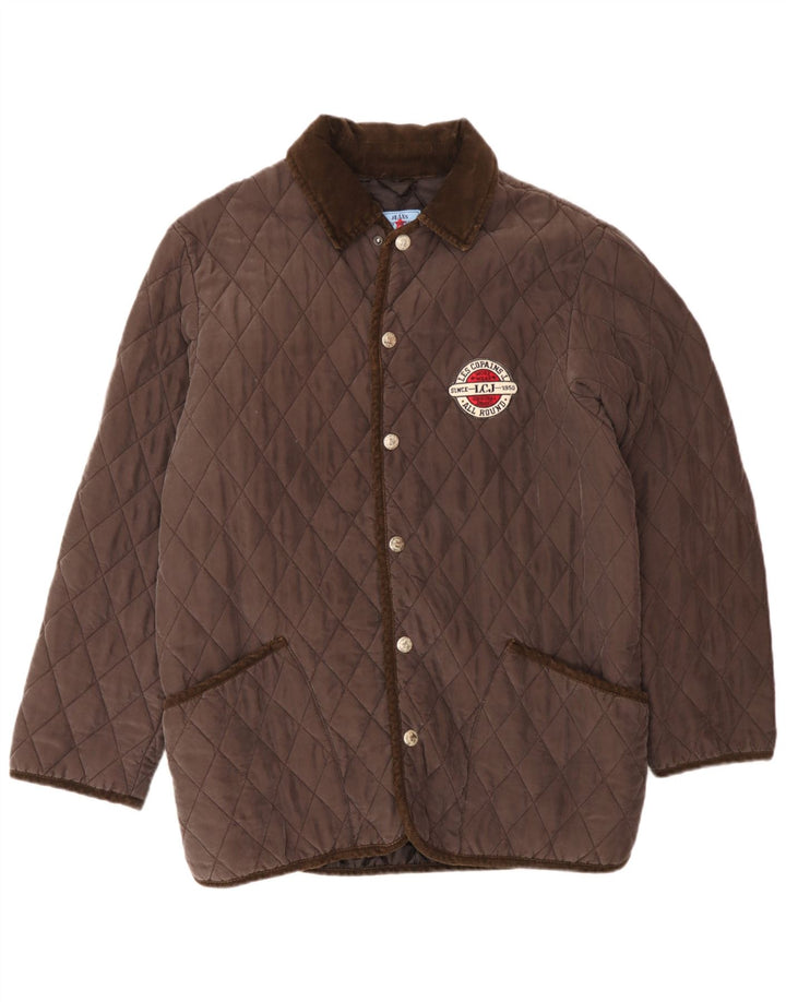 Les Copains Boys Quilted Jacket 15-16 Years Brown