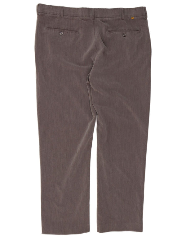 Farah Mens Classic Fit Suit Trousers W38 L29 Grey Polyester