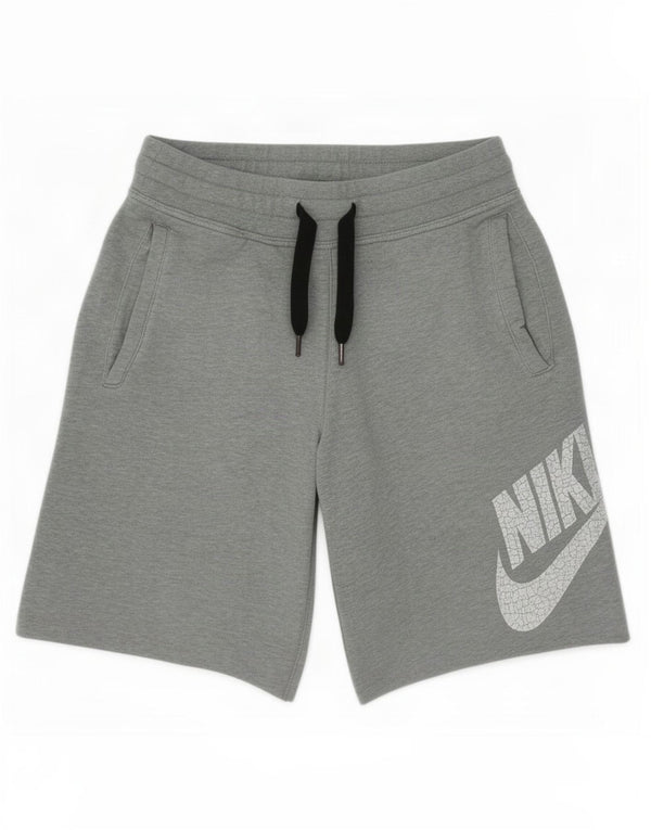 Nike Mens Graphic Sport Shorts Small Grey Cotton