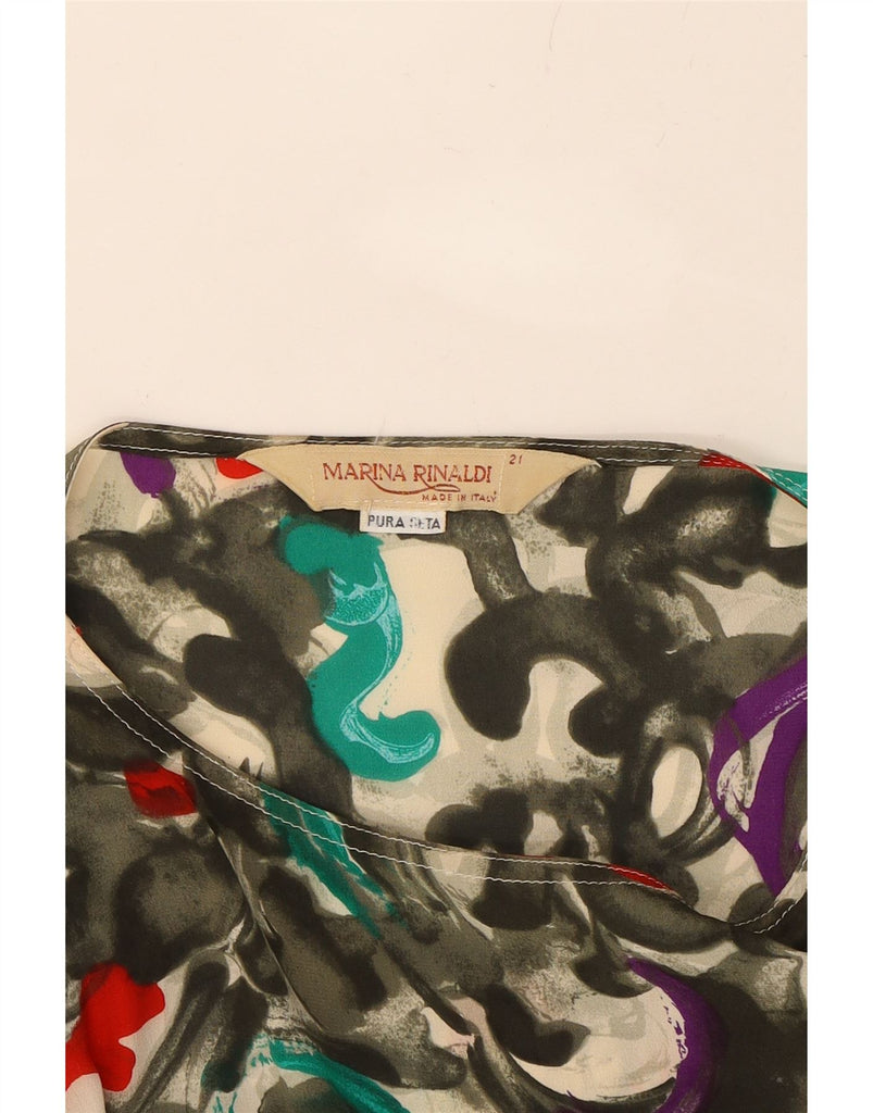 MARINA RINALDI Womens Long Sleeve Blouse Top Size 21 Medium Multicoloured Vintage Marina Rinaldi and Second-Hand Marina Rinaldi from Messina Hembry 