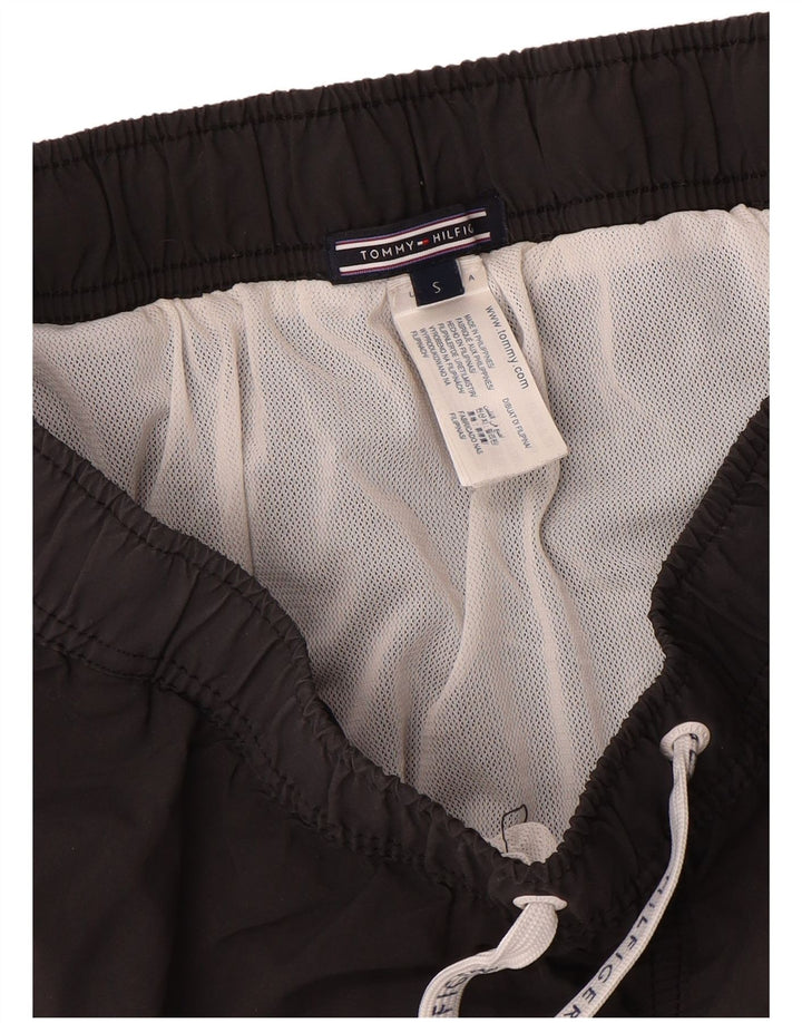 Tommy Hilfiger Mens Swimming Shorts Small Grey Colourblock Polyamide