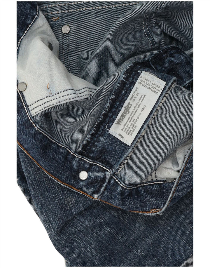 Wrangler Mens Denim Shorts W36 Large Blue Cotton