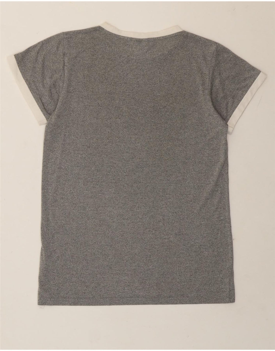 Ellesse Womens Graphic T-Shirt Top UK 10 Small Grey Flecked Polyester
