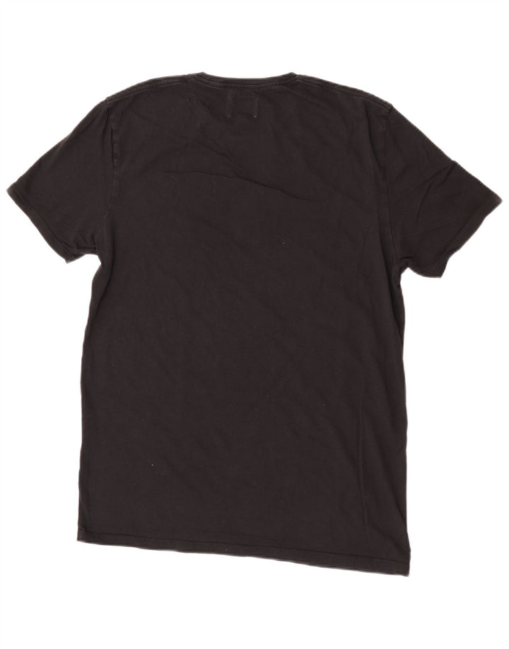 Levi's Womens T-Shirt Top UK 14 Large Black Cotton