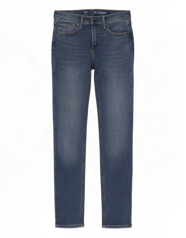 Gap Girls Skinny Jeans 13-14 Years W28 L28 Blue Cotton