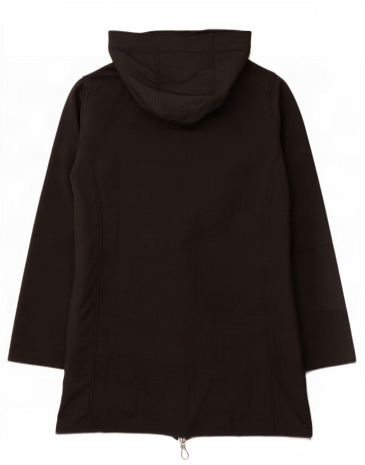 Lotto Womens Hooded Windbreaker Coat UK 16 Large Black Polyester
