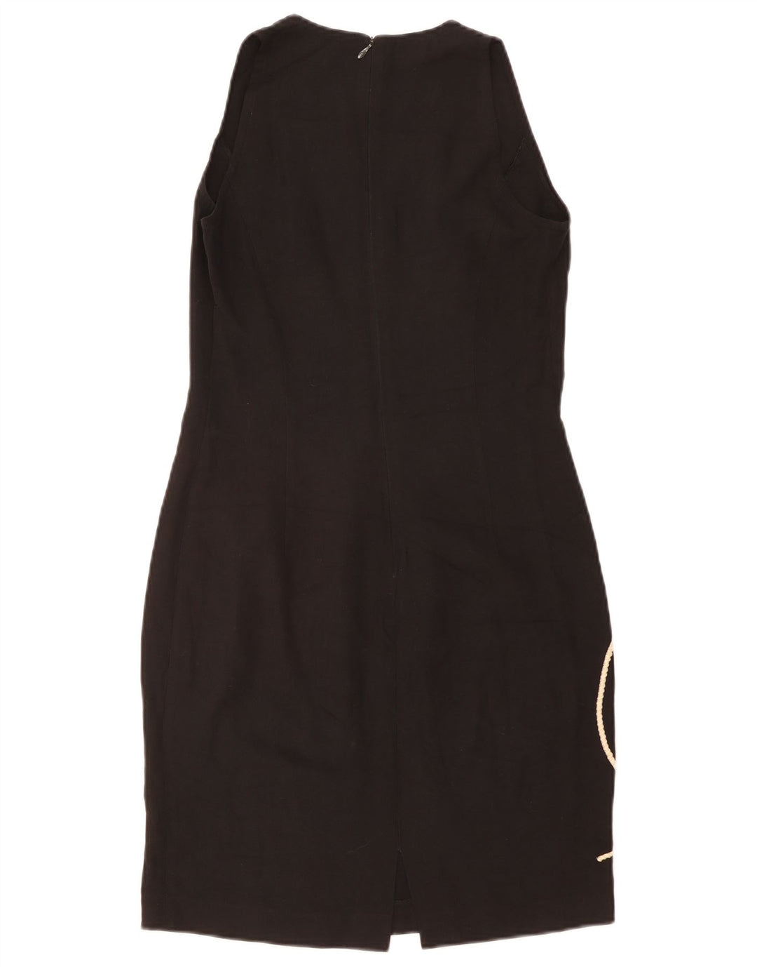 Byblos Womens Sleeveless Sheath Dress IT 42 Medium Black Geometric