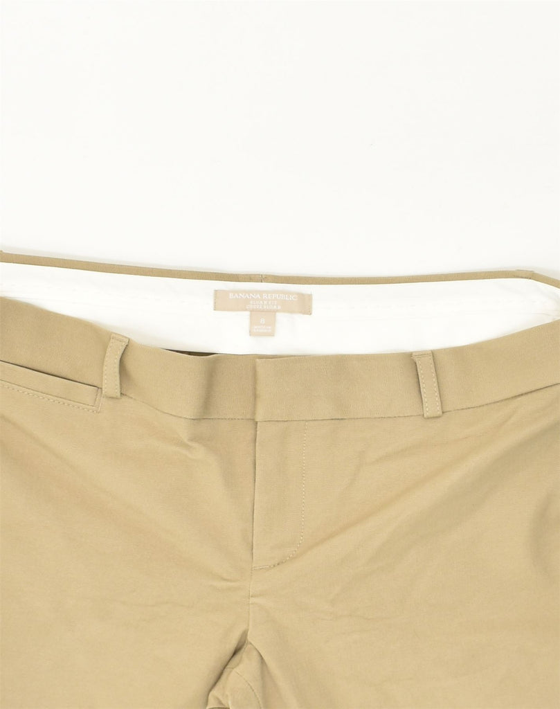 BANANA REPUBLIC Womens Slim Casual Trousers US 8 Medium W34 L28 Beige | Vintage Banana Republic | Thrift | Second-Hand Banana Republic | Used Clothing | Messina Hembry 