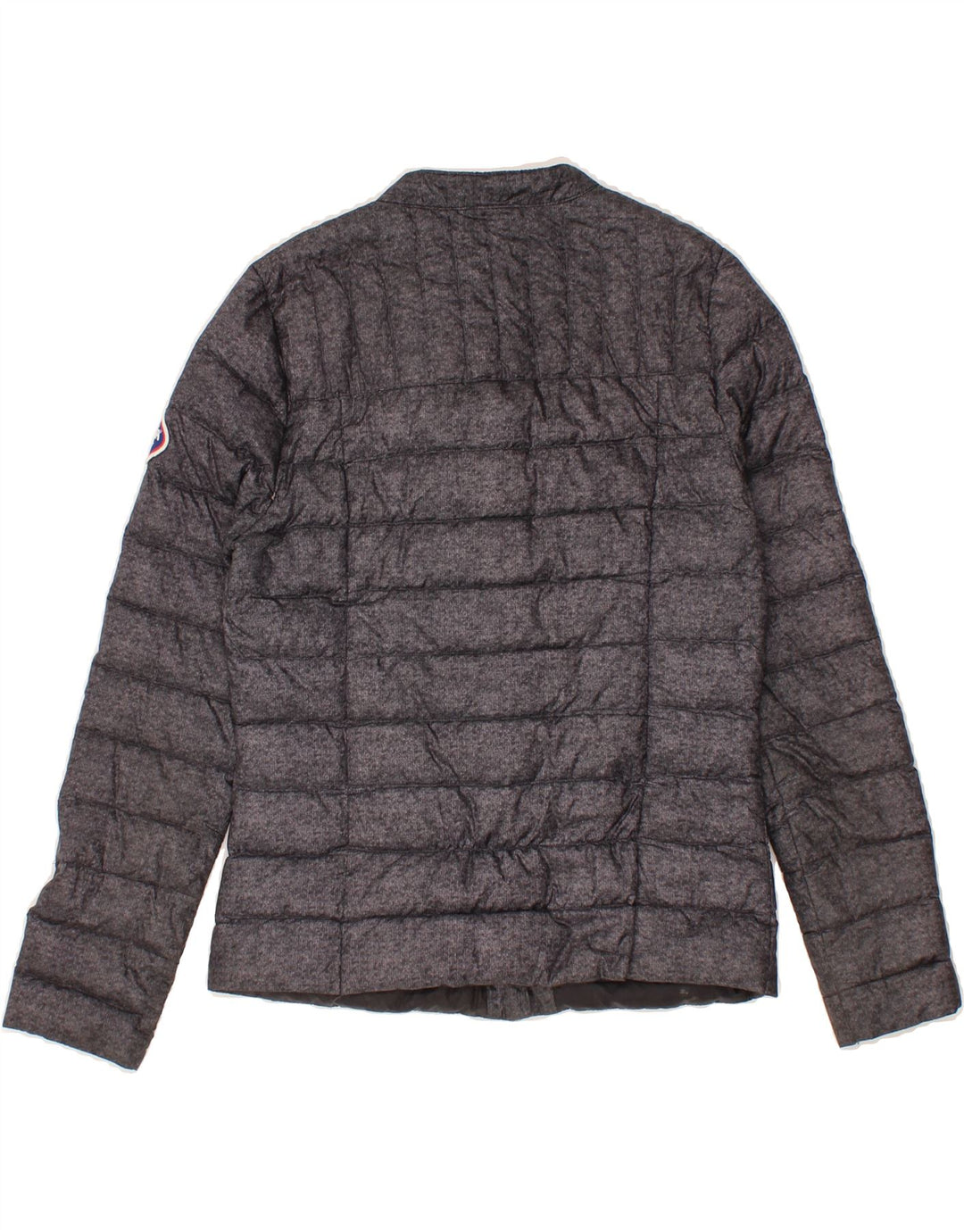 VINTAGE Womens Padded Jacket UK 10 Small Grey Polyester Vintage Vintage and Second-Hand Vintage from Messina Hembry 