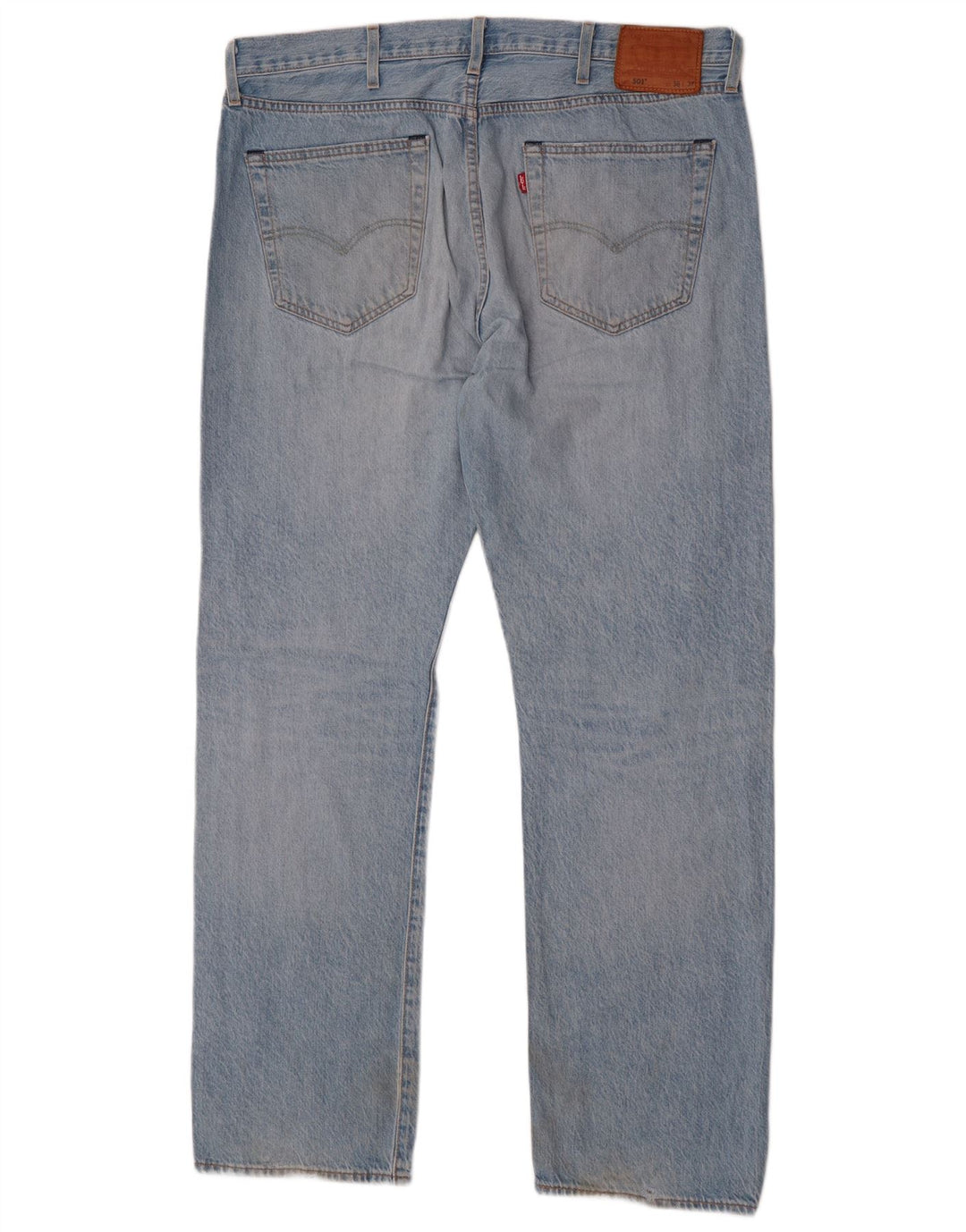 Levi's Mens 501 Straight Jeans W38 L32 Blue Cotton