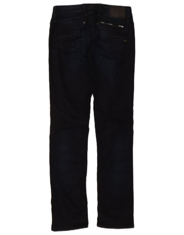 G-Star Womens Straight Jeans W30 L32 Navy Blue Cotton