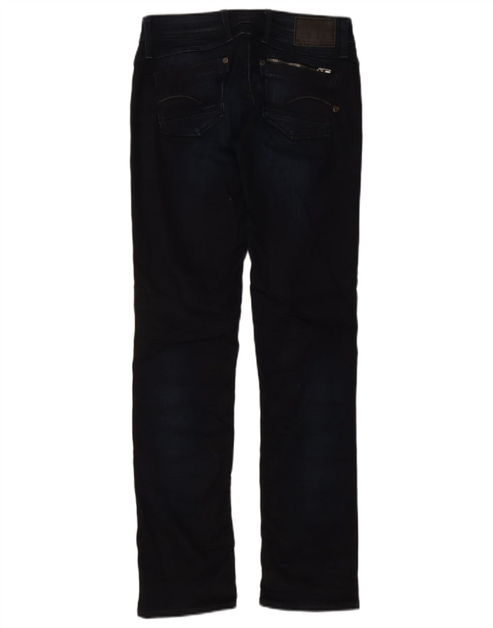 G-Star Womens Straight Jeans W30 L32 Navy Blue Cotton