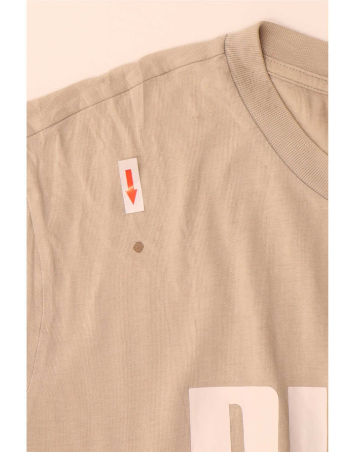 Puma Mens Graphic T-Shirt Top XL Beige