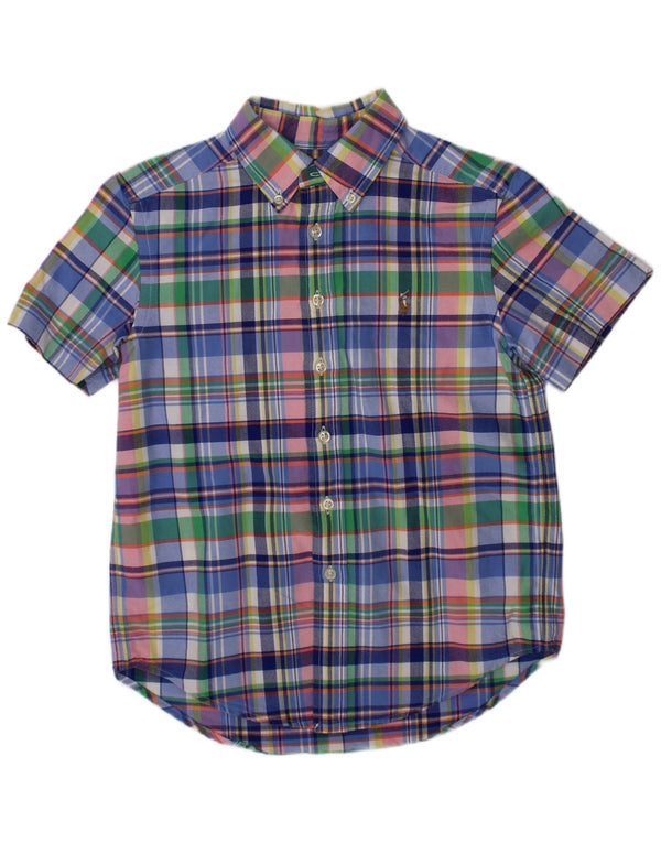 POLO RALPH LAUREN Boys Shirt 7-8 Years Small Multicoloured Plaid