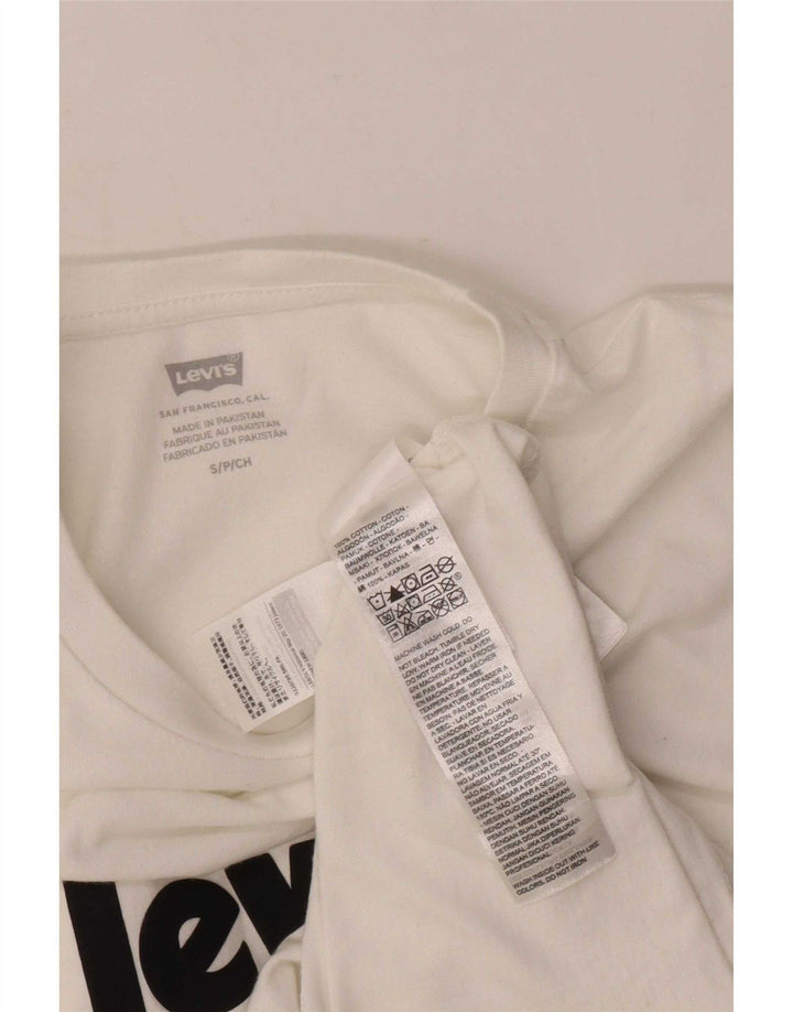 Levi's Mens Graphic T-Shirt Top Small White Cotton