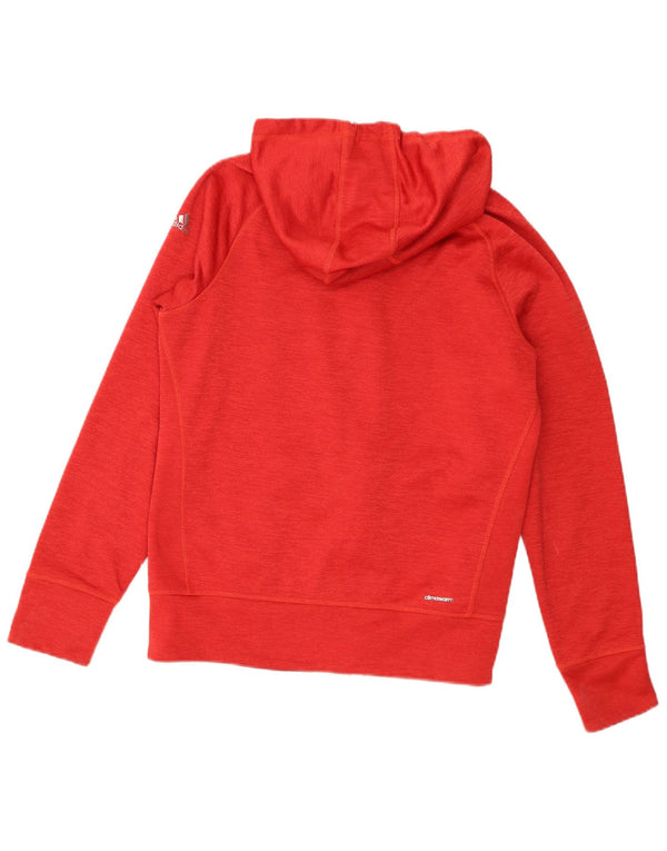 Adidas Womens Wolves Basketball Zip Hoodie Sweater UK 12/14 Medium Red