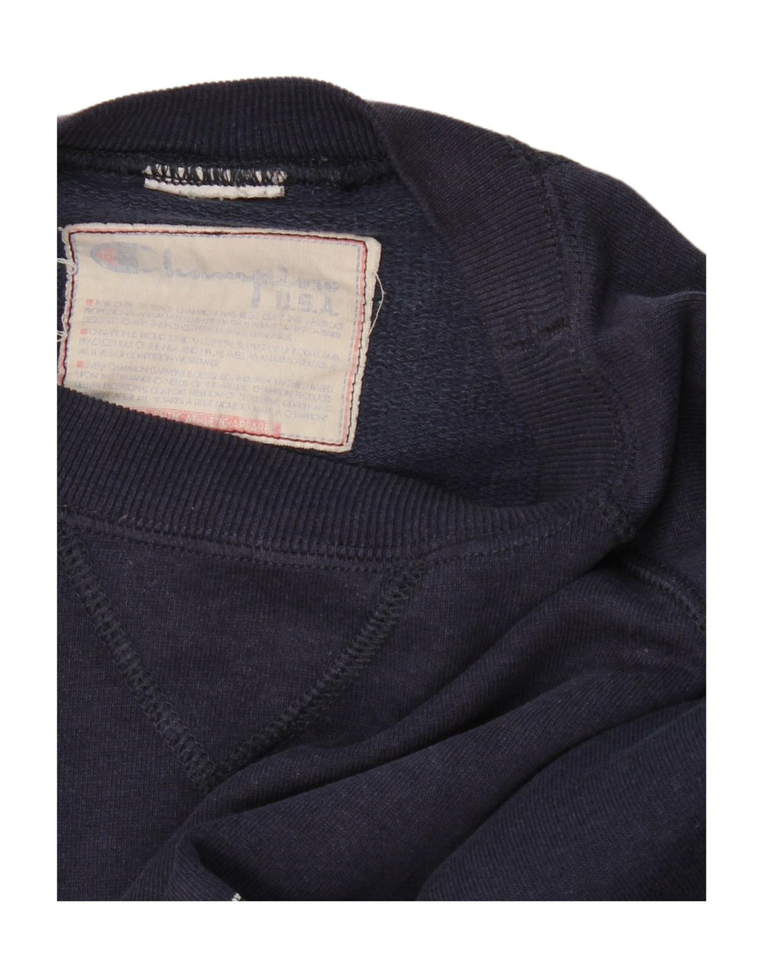CHAMPION Mens Graphic Sweatshirt Jumper XL Navy Blue