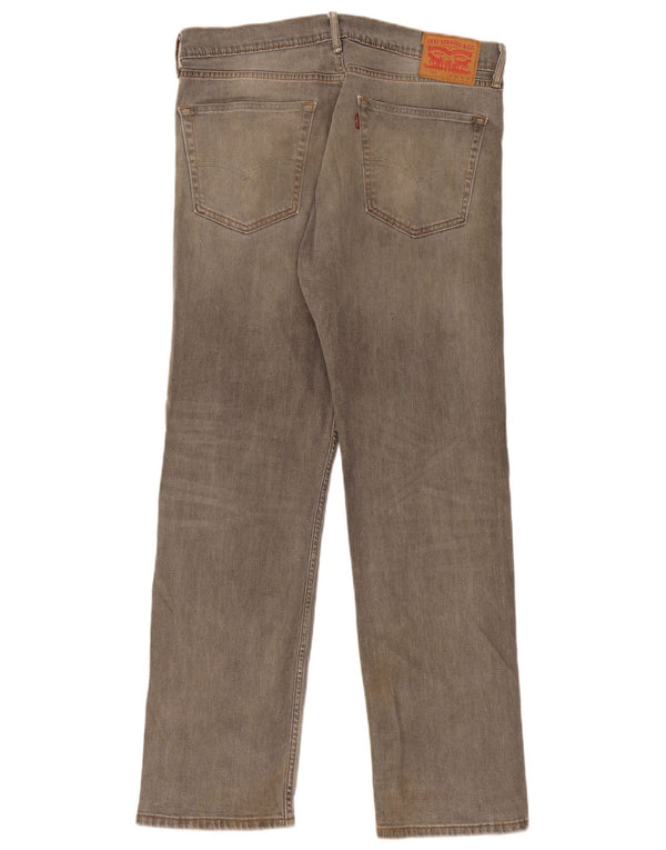 Levi's Mens 505 Straight Jeans W36 L32 Grey Cotton