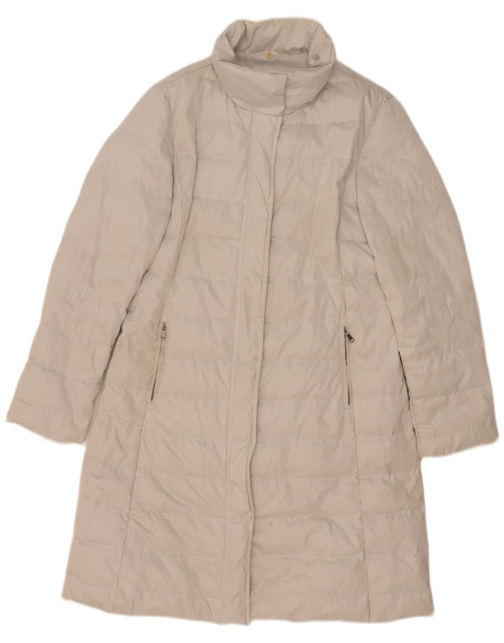 Marella Womens Padded Coat UK 12 Medium White Polyester