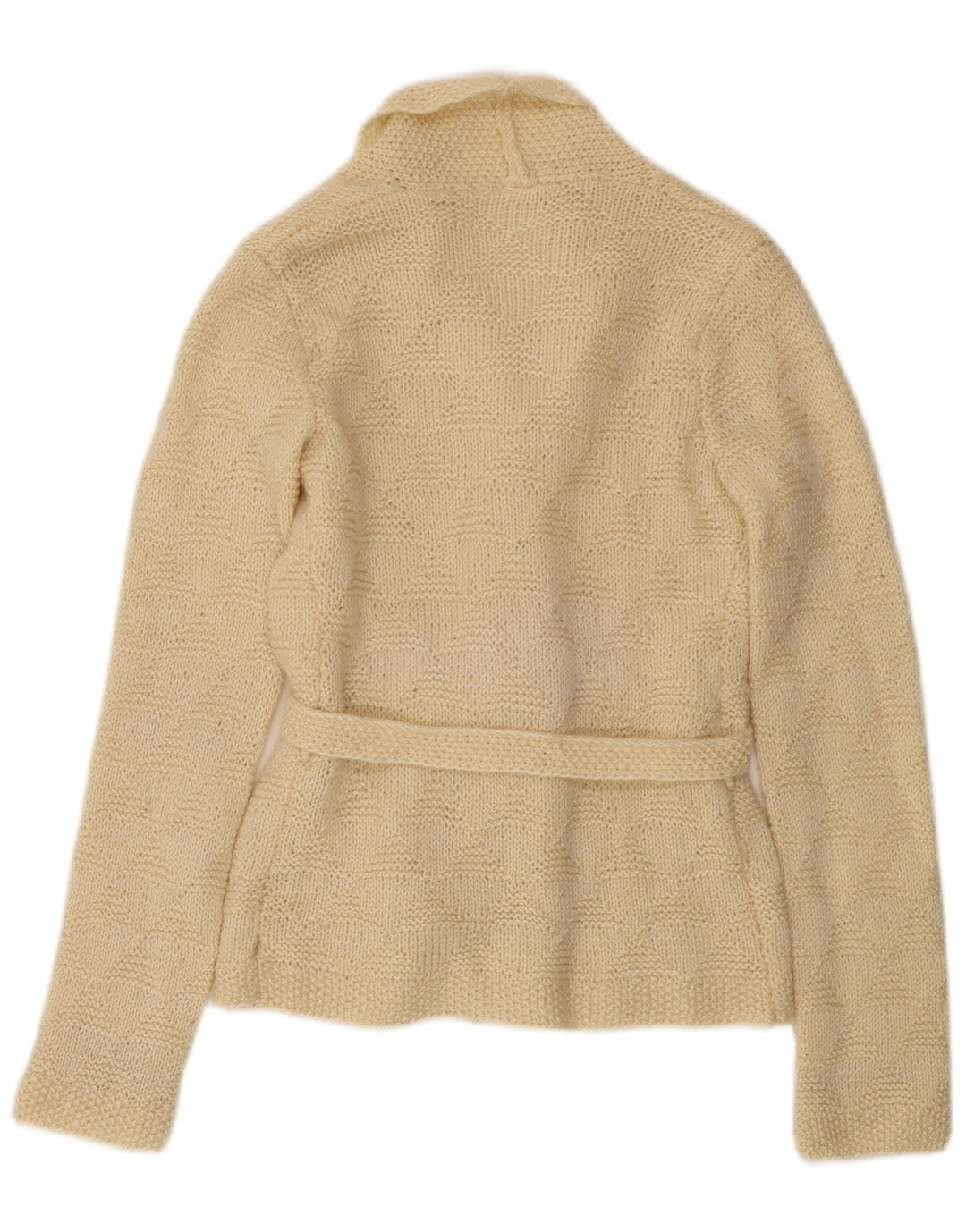 Vintage Womens Cardigan Sweater UK 14 Medium Beige
