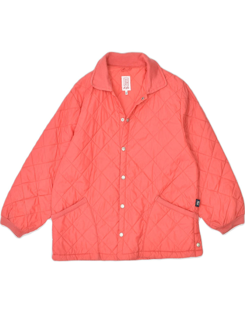 STEFANEL Girls Quilted Jacket 10-11 Years Red Polyester | Vintage | Thrift | Second-Hand | Used Clothing | Messina Hembry 