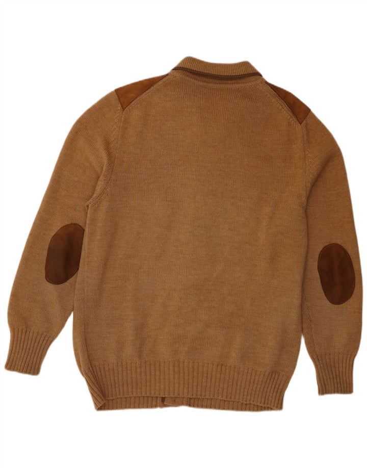 Vintage Mens Cardigan Sweater IT 56 XL Brown